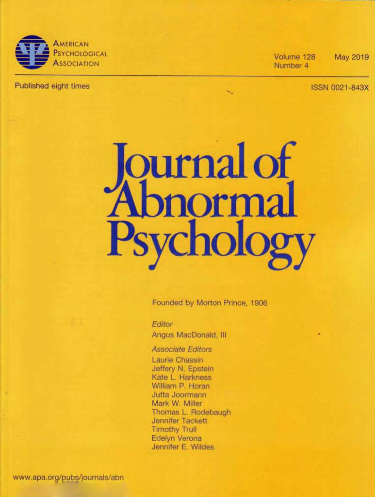 Journal of Abnormal Psychology – Cebu Normal University